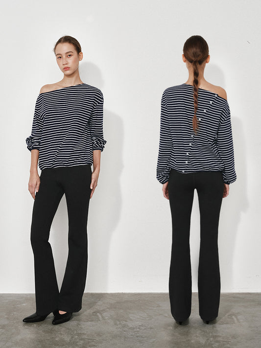 Striped Off-Shoulder Top