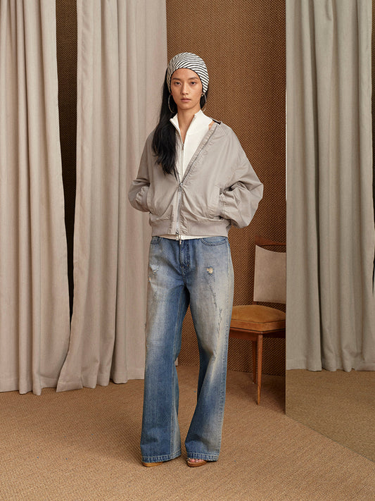 Oversized Bomber Jacket