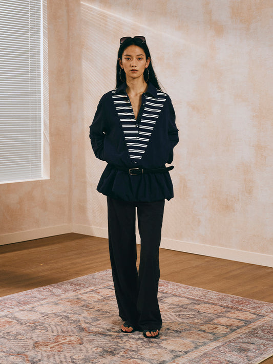 2 in 1 Striped Minidress