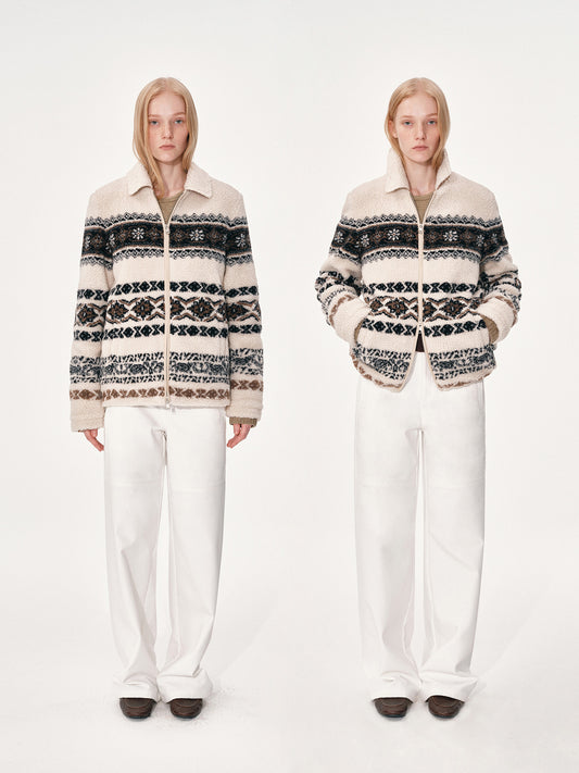 Fair Isle Fleece Jacket