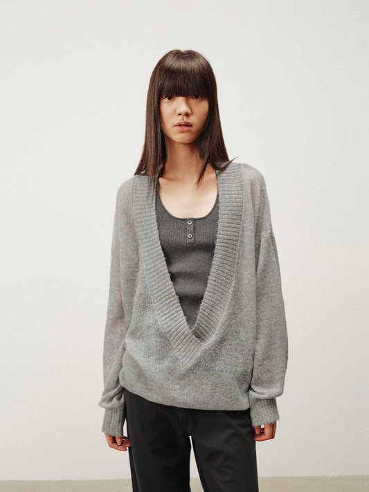 2 in 1 loose sweater