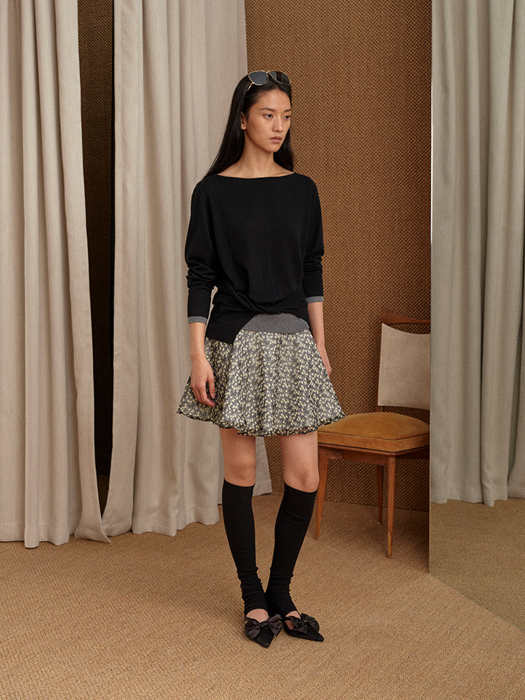 Off-The-Shoulder Sweatshirt