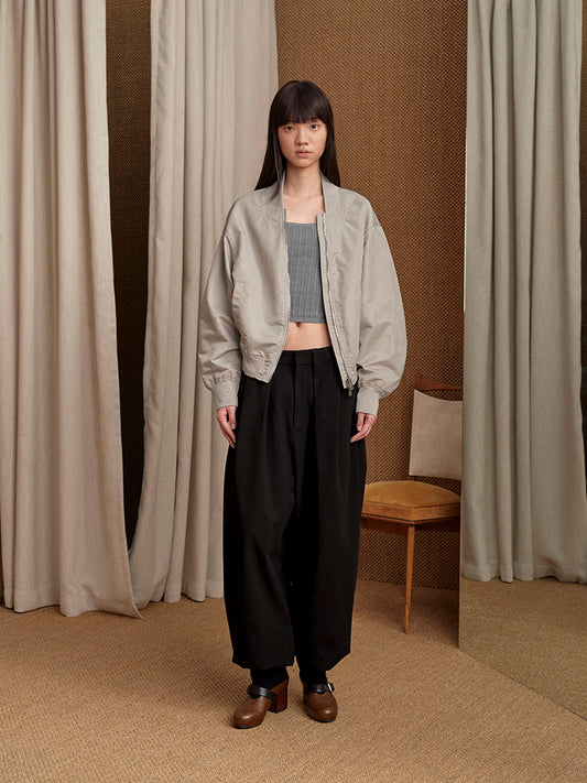 Oversized Bomber Jacket