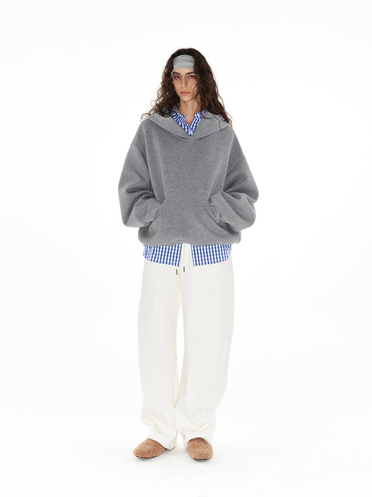 zippered silhouette hoodie