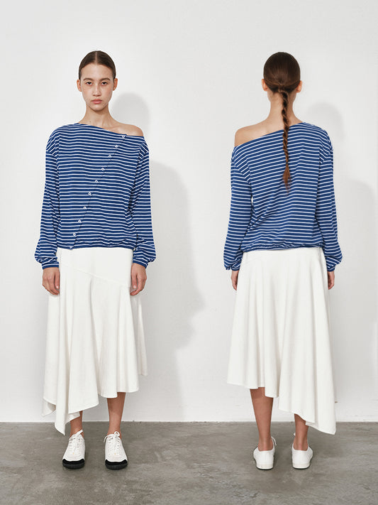 Striped Off-Shoulder Top