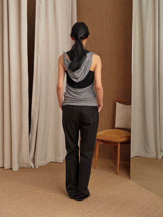 2 in 1 Hooded Tank Top