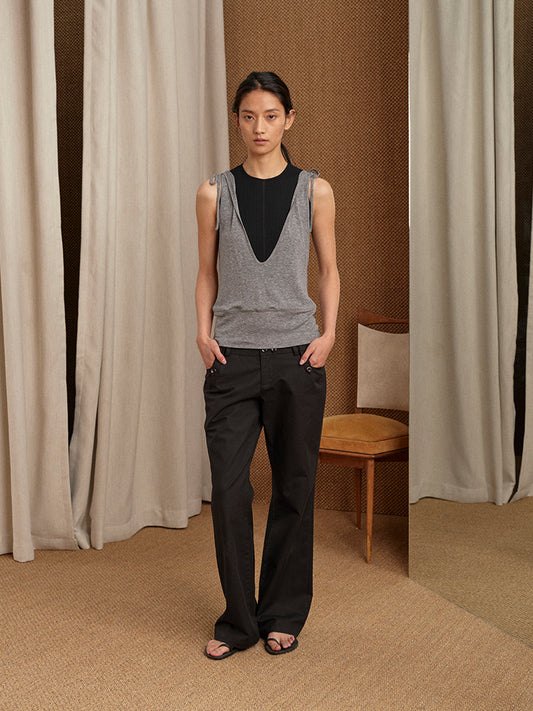 2 in 1 Hooded Tank Top