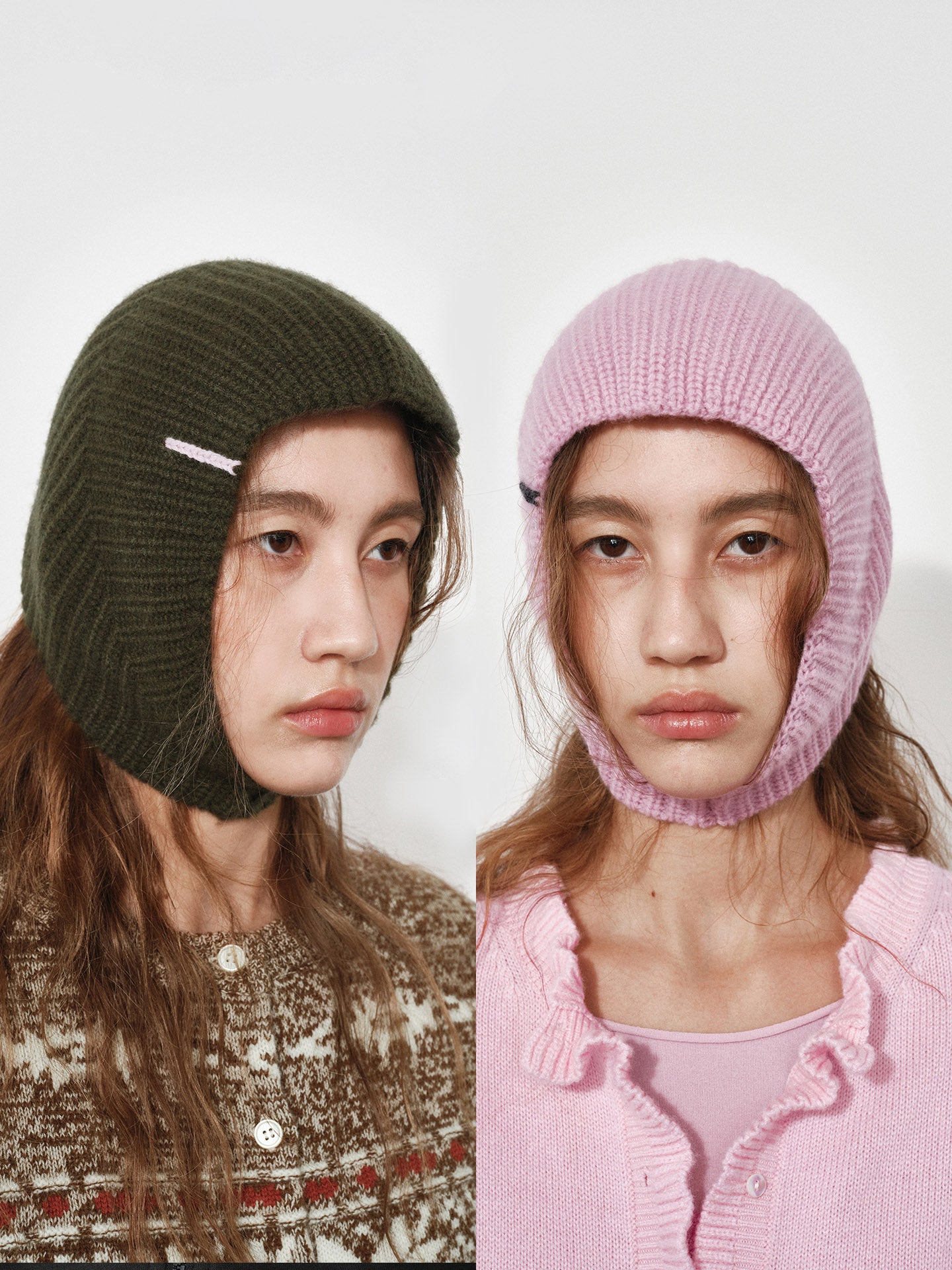 Chunky Knit Wool Balaclava