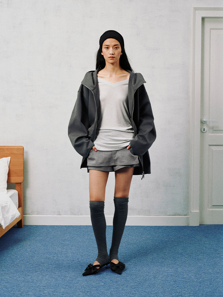 Hooded Full Zip Sweatshirt
