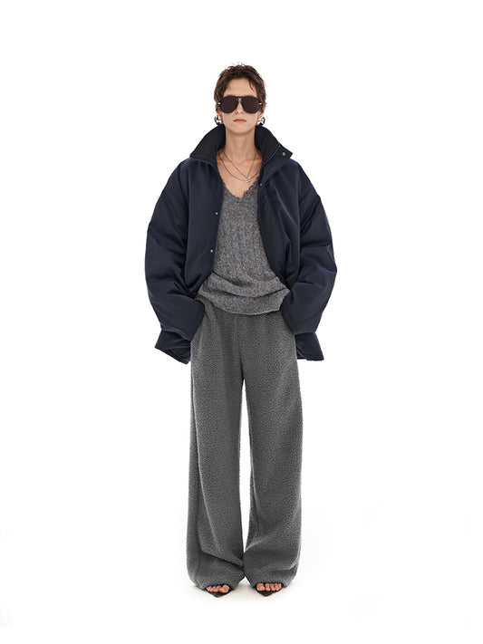 Retro polar fleece sweatpants