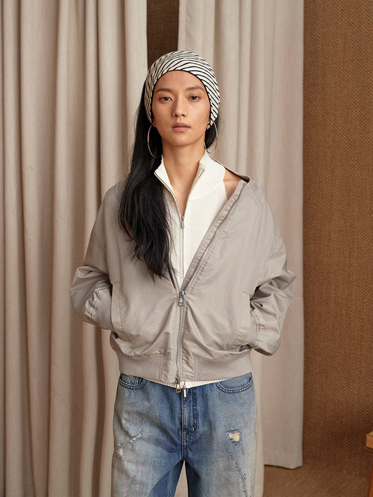 Oversized Bomber Jacket