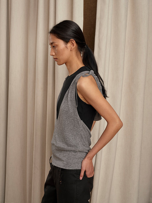 2 in 1 Hooded Tank Top