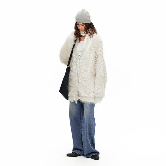 NUHT “Jumping Silver” Beading Knitted Hat(Black&Grey)