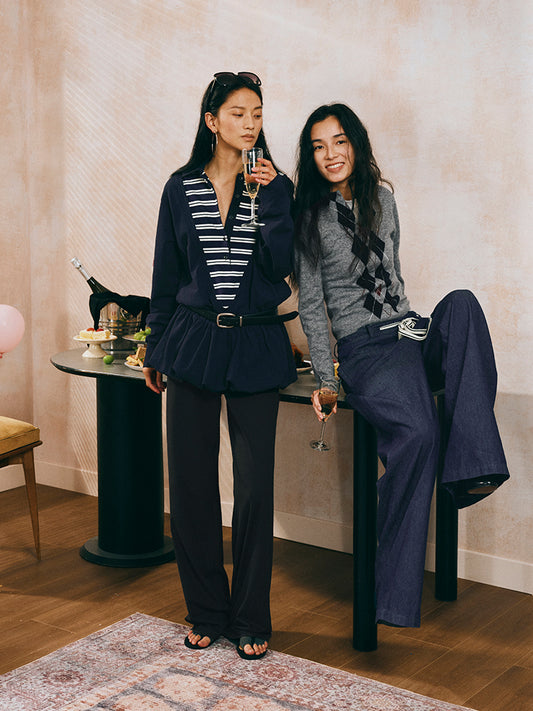 2 in 1 Striped Minidress