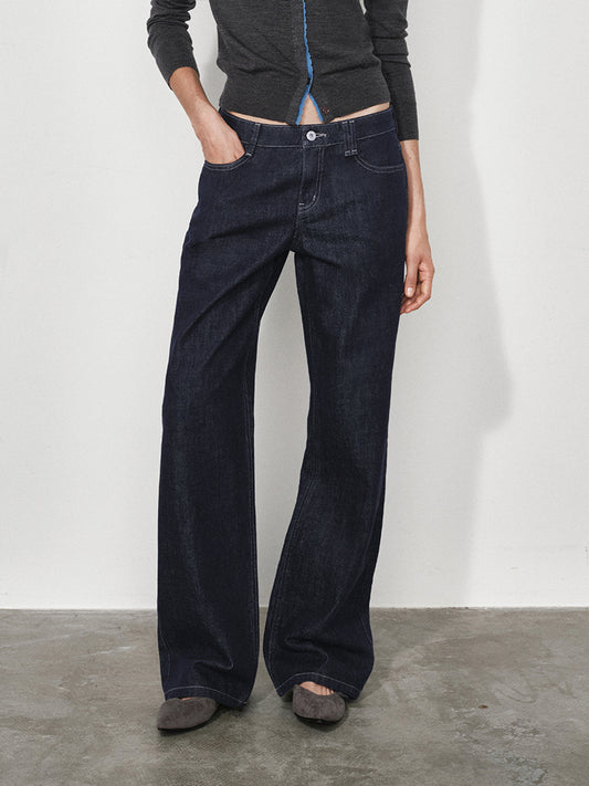 Non-Stretch Organic Cotton-Blend Denim Jeans