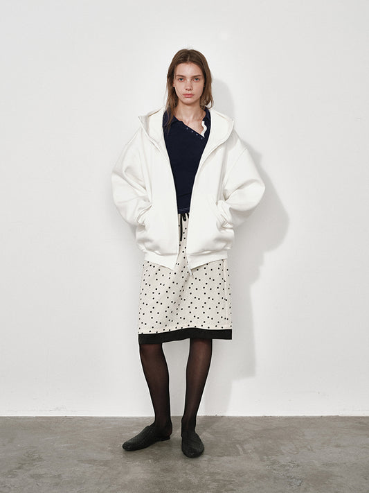 Oversized Hooded Cardigan Sweatshirt