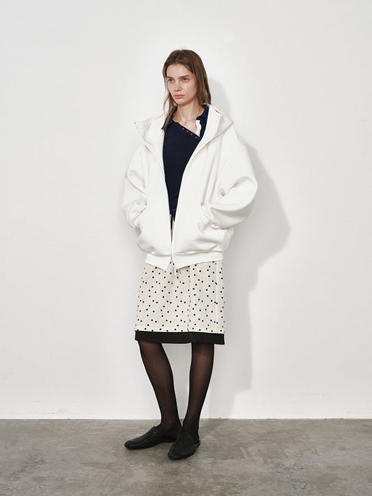 Oversized Hooded Cardigan Sweatshirt