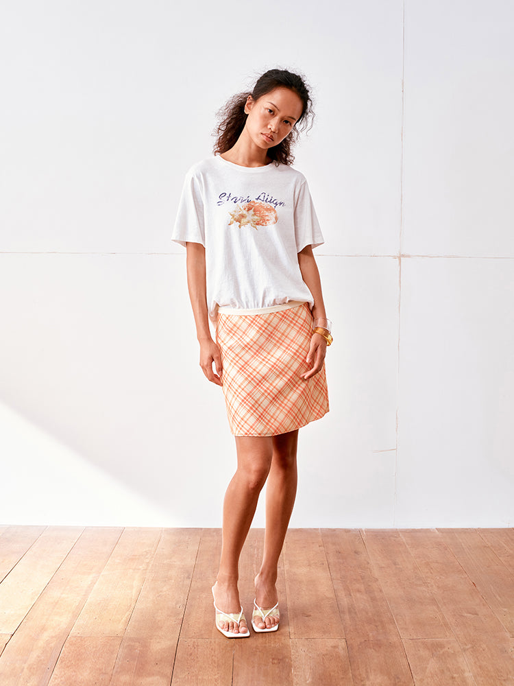Check Mini skirt