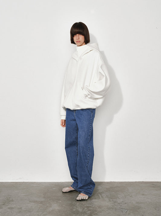 Oversized Hooded Cardigan Sweatshirt