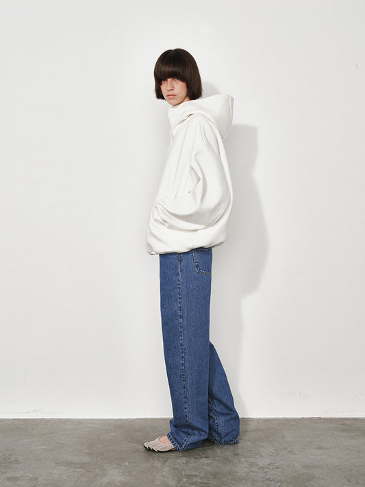 Oversized Hooded Cardigan Sweatshirt