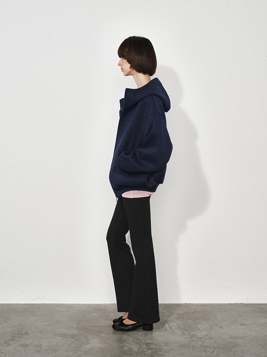 Oversized Hooded Cardigan Sweatshirt