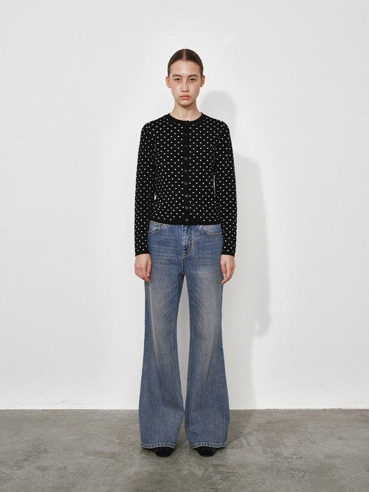 Slim Mid-Rise Stretch Flare Jeans