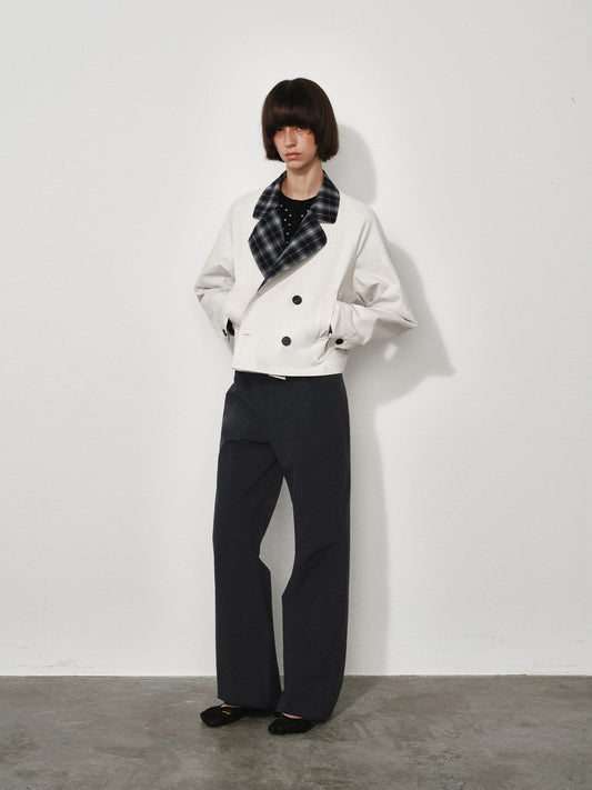 Straight-to-Flare Relaxed Pants