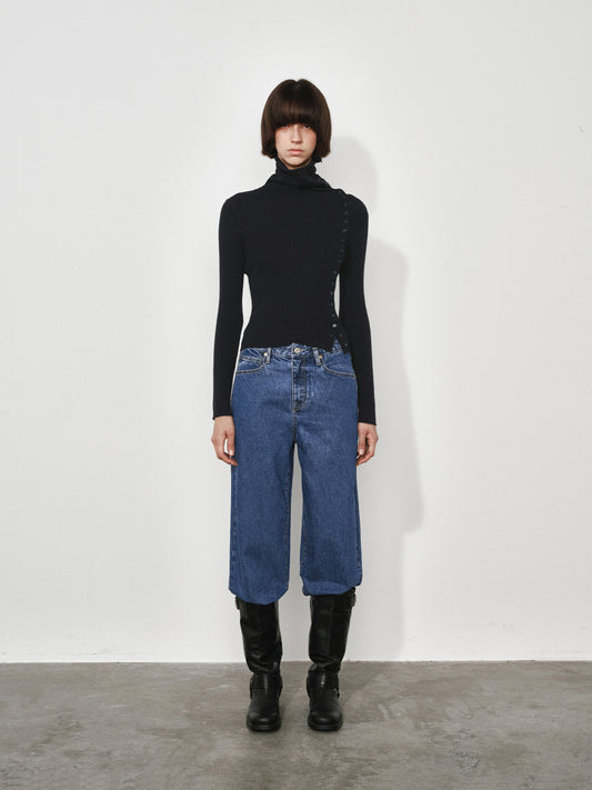 Asymmetric Placket Wool Base Layer