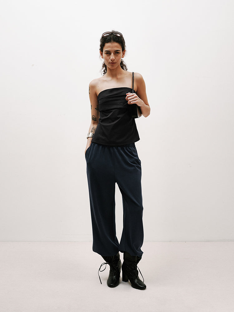 Woven Bandeau Top