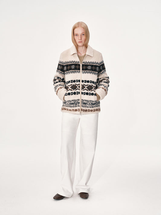 Fair Isle Fleece Jacket