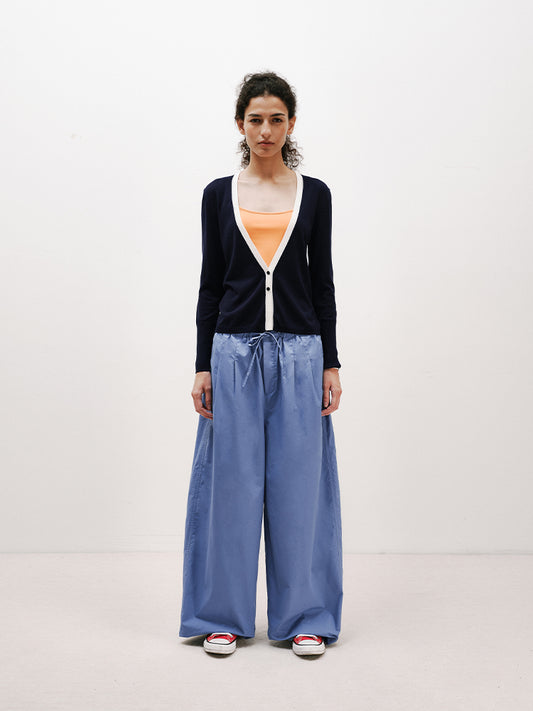 V-neck knitted cardigan