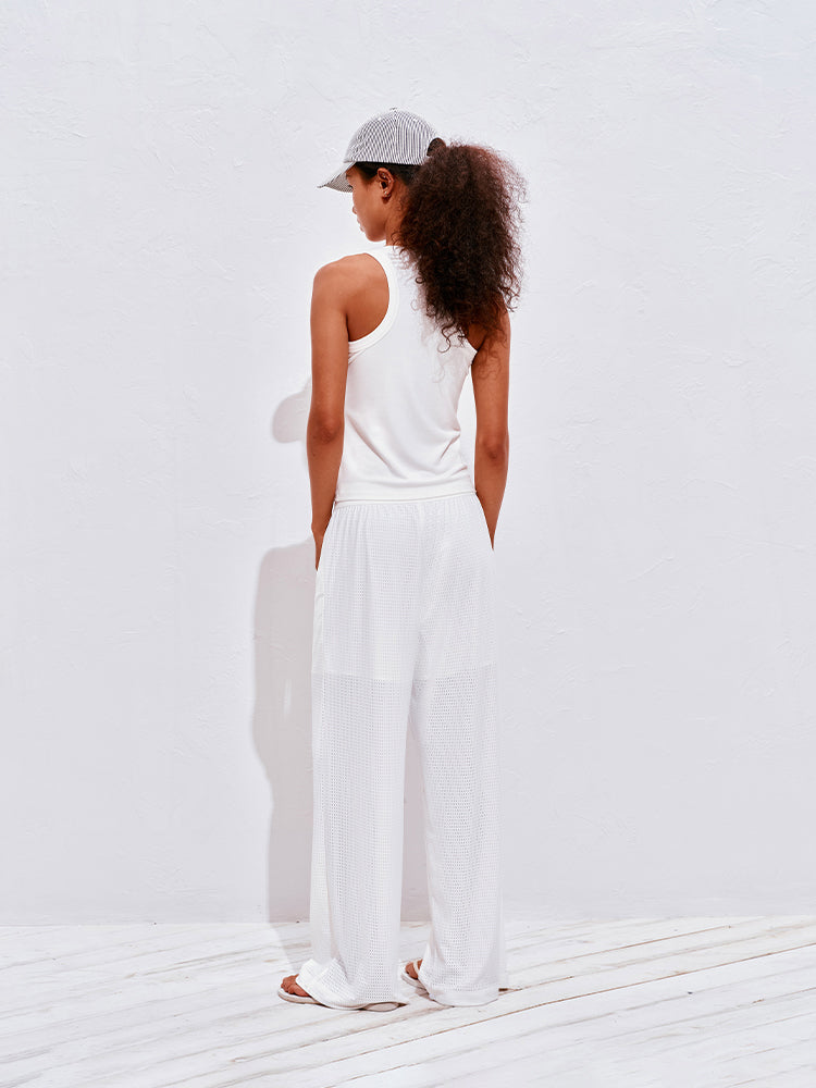 Mesh Panel Sport Lounge Pants