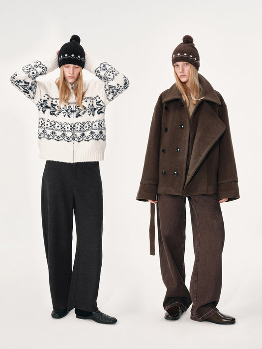 Fair Isle Jacquard Knit Beanie