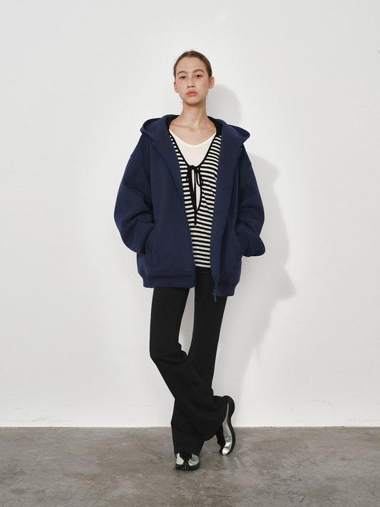 Signature Hooded Cardigan Sweatshirt