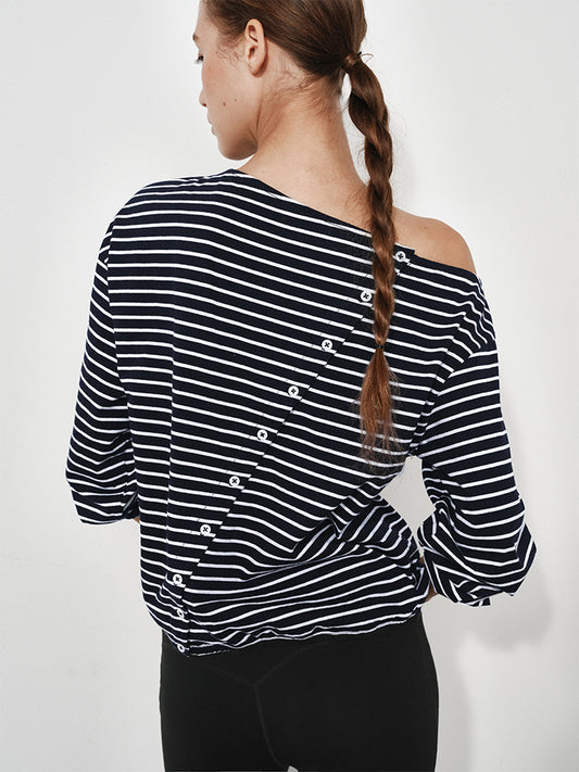 Striped Off-Shoulder Top
