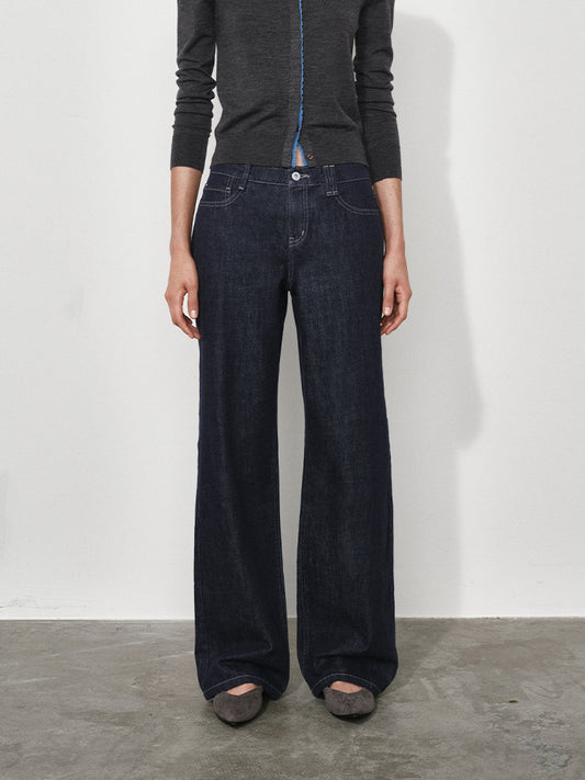 Non-Stretch Organic Cotton-Blend Denim Jeans