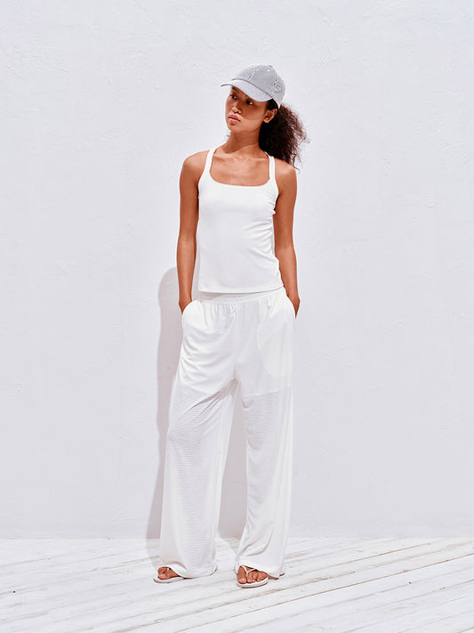 Mesh Panel Sport Lounge Pants