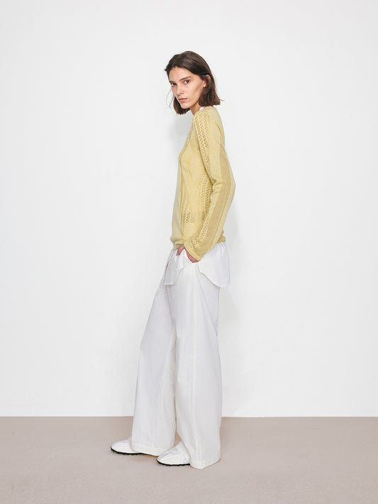 Shirt Hem Paneled Fake Two-Piece Skort