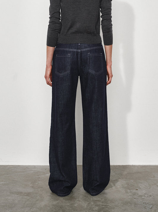 Non-Stretch Organic Cotton-Blend Denim Jeans