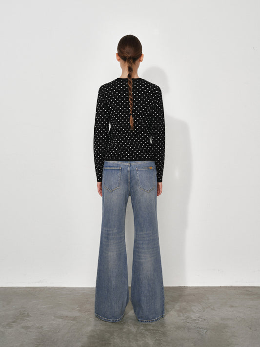 Slim Mid-Rise Stretch Flare Jeans