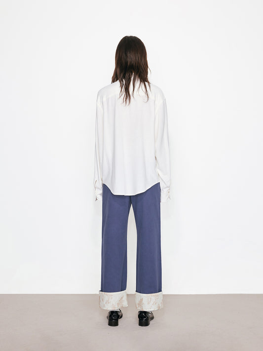 Printed Cargo Pants with Reversible Cuffs