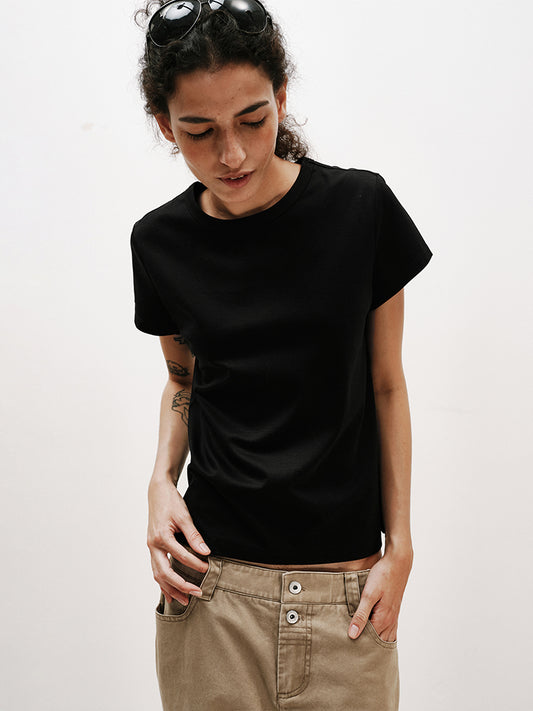 Lyocell Short-Sleeve T-Shirt – Basic Collection