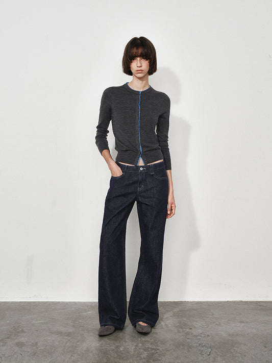 Non-Stretch Organic Cotton-Blend Denim Jeans