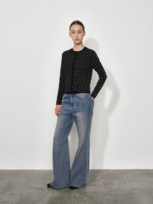 Slim Mid-Rise Stretch Flare Jeans