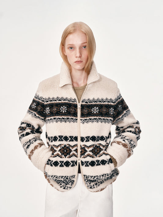 Fair Isle Fleece Jacket