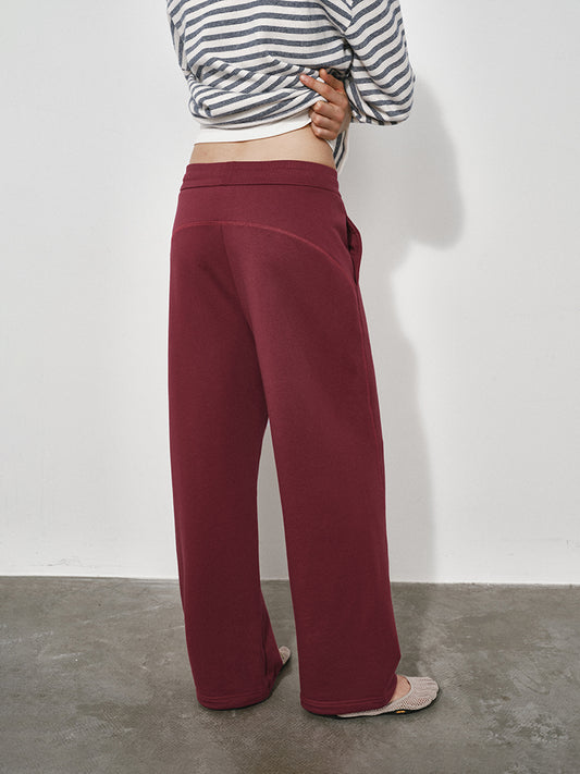 Straight-Leg Sweatpants with Adjustable Cuffs