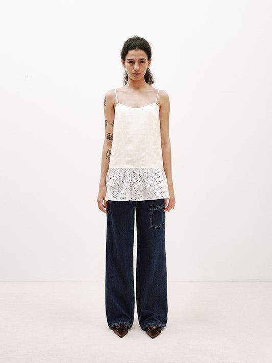 Linen-TENCEL Mixed Camisole Dress