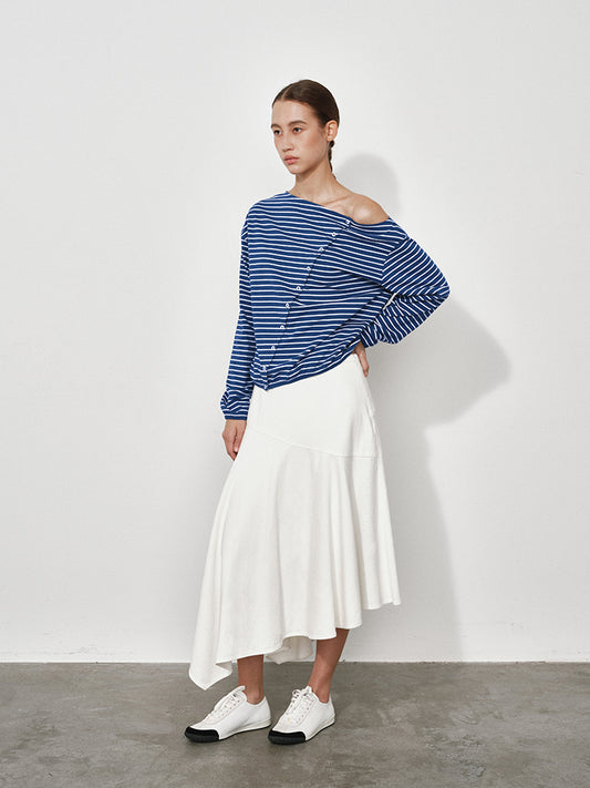 Striped Off-Shoulder Top