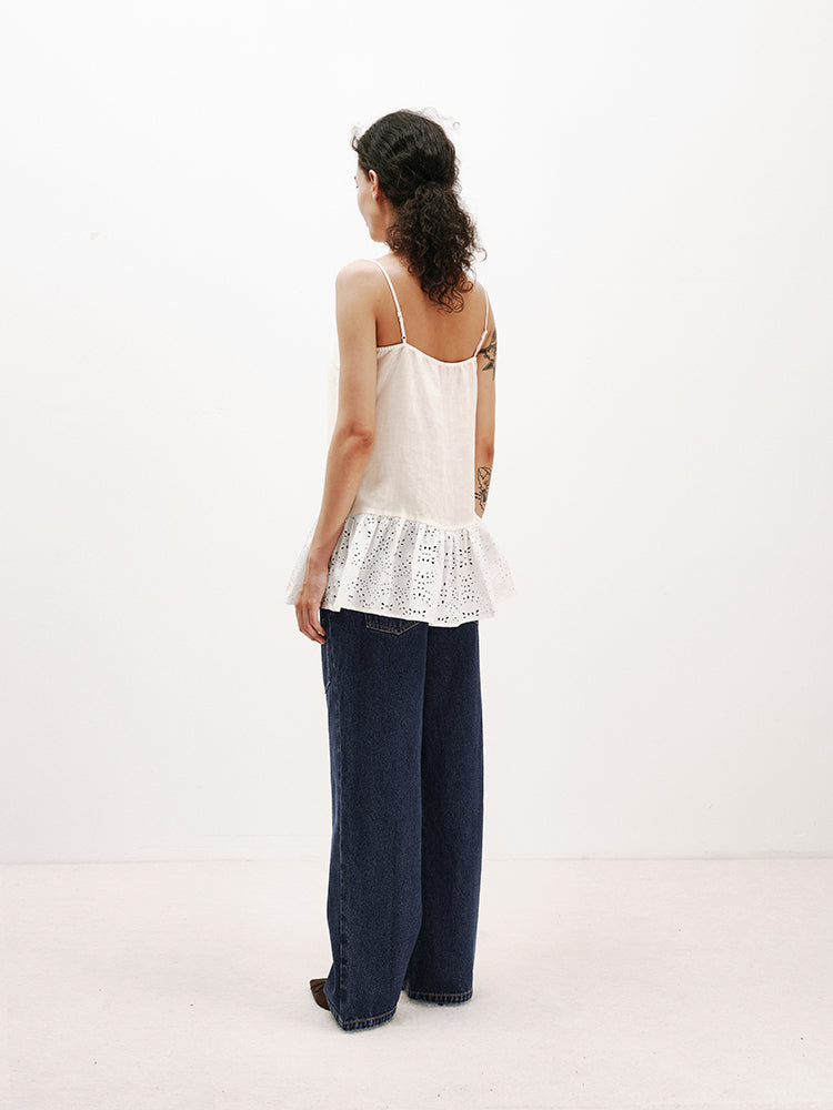 Linen-TENCEL Mixed Camisole Dress