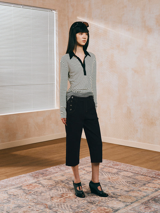 Stretch carpri pants